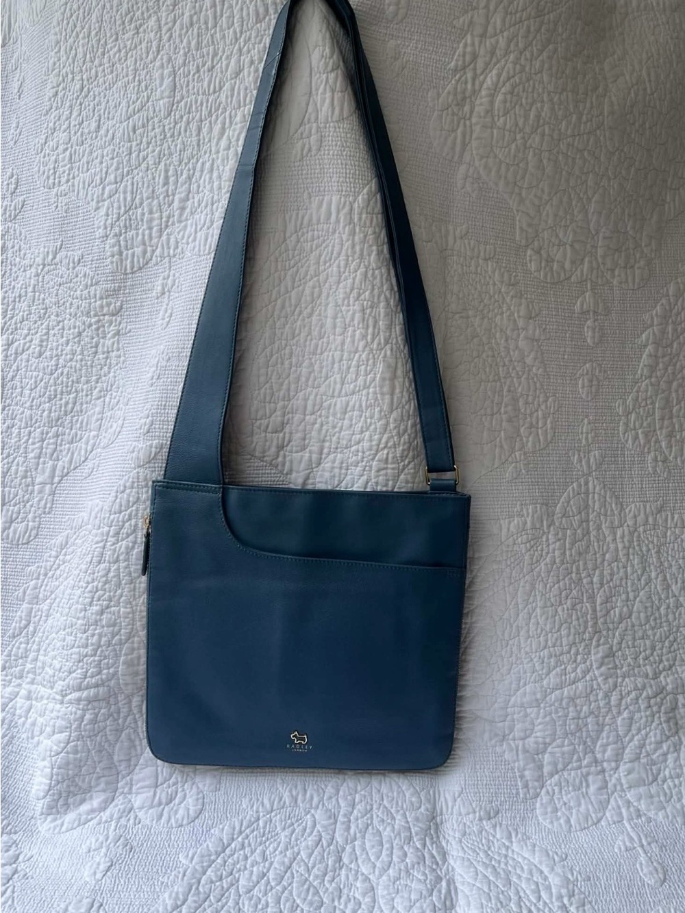 RADLEY LONDON Blue Leather Shoulder Tote